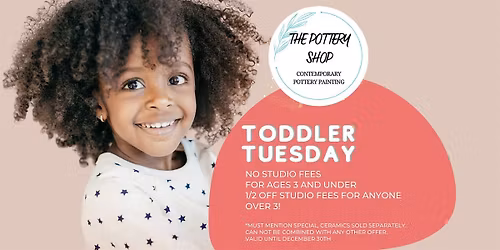 Toddler Tuesdays at The Pottery Shop
