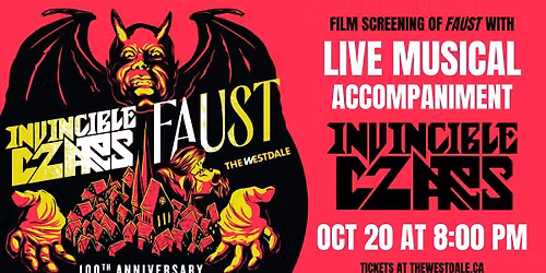 The Invincible Czars: Faust with LIVE SCORE at The Westdale