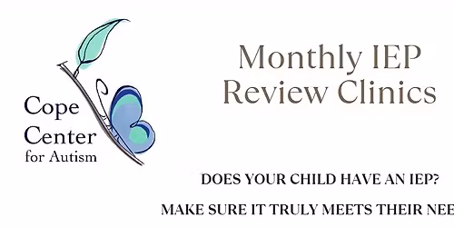 Monthly IEP Review Clinics - Free! In Person! 