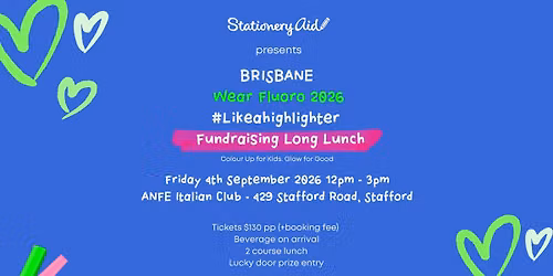 WEAR FLUORO 2026 BRISBANE FUNDRIASING LUNCH