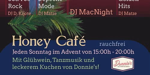 Honey Caf\u00e9 - 3. Advent - Eighties mit DJ Cindy MacKnight