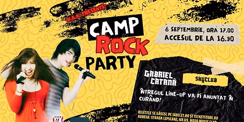 Camp Rock - PARTY la Mojo - 6 septembrie 2026