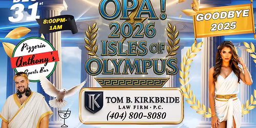 OPA! 2026: Isles of Olympus \u2014 NYE at Anthony\u2019s