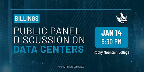 Billings Public Panel on Data Centers