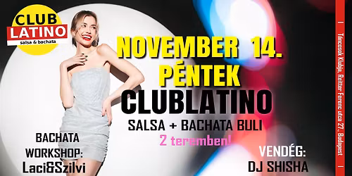Club Latino! 2 termes buli: salsa & bachata + workshop