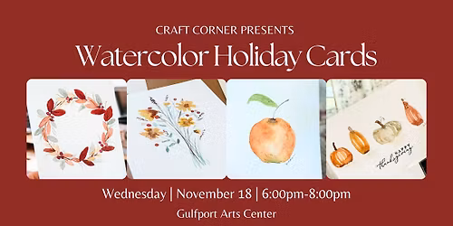Craft Corner: Watercolor Holiday Cards