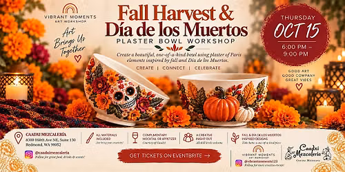 Fall Harvest & D\u00eda de los Muertos Plaster Bowl Workshop