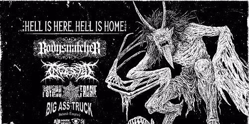 BODYSNATCHER + INGESTED + PSYCHO-FRAME + BIG ASS TRUCK @ The Depo, Plymouth | 14.03.26