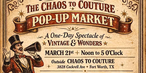 Pop-Up Market at Chaos To Couture