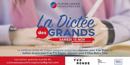 La Dict\u00e9e des Grands \u00e0 Ho Chi Minh Ville