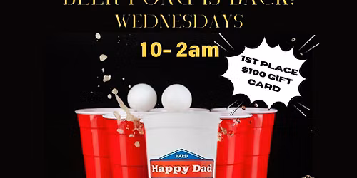 Build Your Beer Pong Skills on Wednesday Nights.