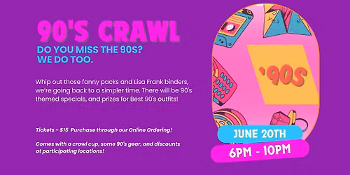90's Bar Crawl