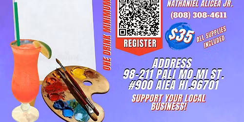 Sip n Paint W\/ Holiday Spiritz