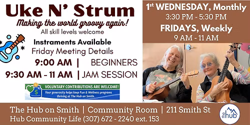 NEW! Additional Day Added for The Hub's Uke n\u2019 Strum Group