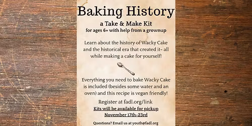 Baking History Take & Make