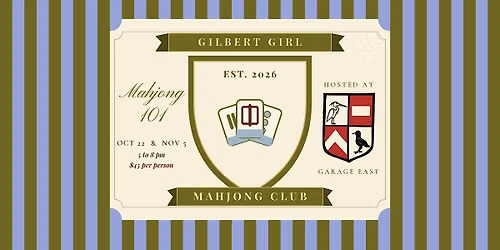 Mahjong 101 at Garage East