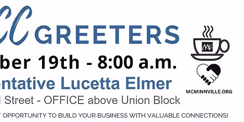 Chamber Greeters with Representative Lucetta Elmer