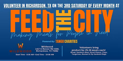 Feed The City Richardson: Making Meals for People In Need