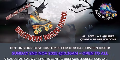 Spooktacular Roller Disco @ Canolfan Carwyn Sports Centre