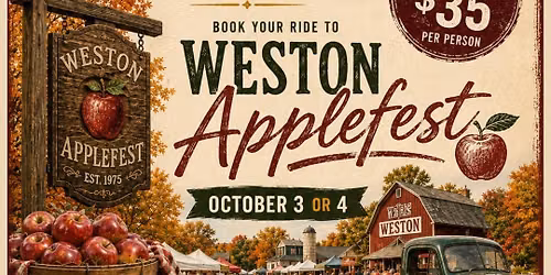 \ud83c\udf4e\ud83c\udf42 **Skip the traffic. Skip the parking. Enjoy Applefest.** \ud83c\udf42\ud83c\udf4e