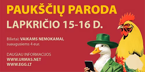 PAUKŠČIŲ PARODA