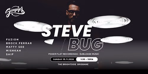 Steve Bug BRISBANE