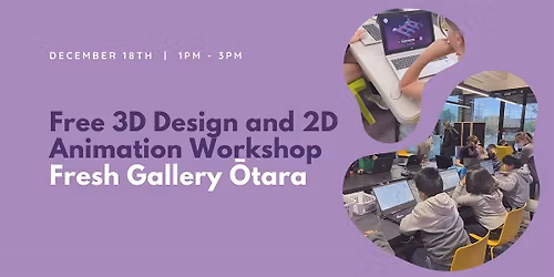 Free 3D Design and Animation Workshop