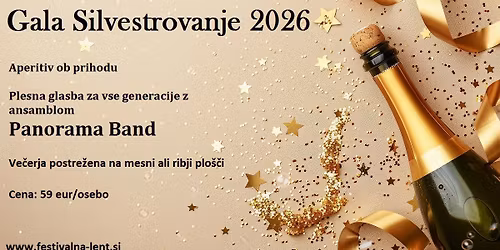 SILVESTROVANJE Z \u017dIVO GLASBO IN VE\u010cERJO 59 eur!