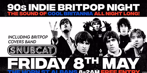 90s Indie Britpop Night ft Snubcat | The Horn, St Albans