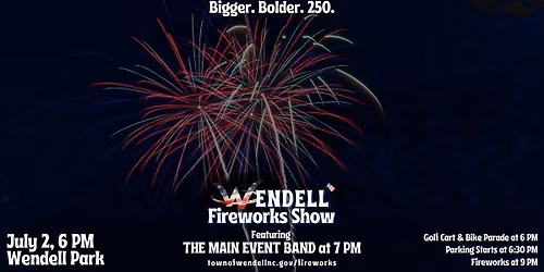 Wendell Fireworks Show 2026