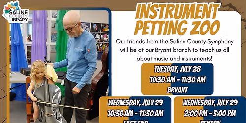Instrument Petting Zoo - Benton