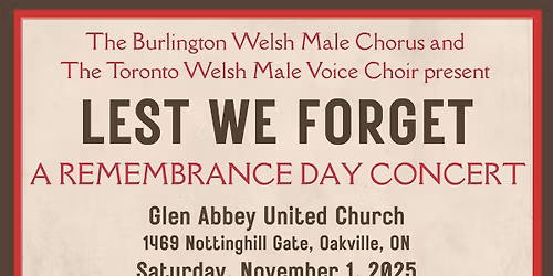 Remembrance Day Concert