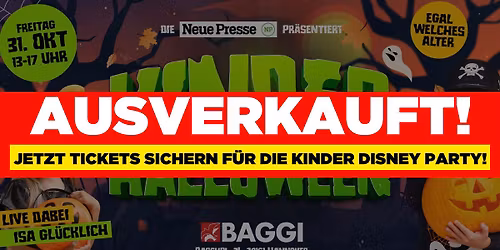 KINDER HALLOWEEN 2025 - AUSVERKAUFT