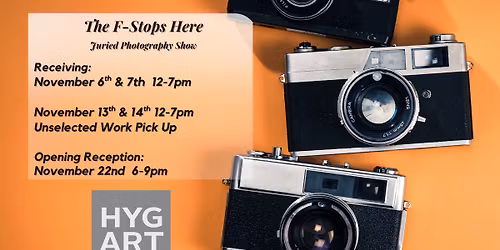 The F-Stops Here Juried Photography Show