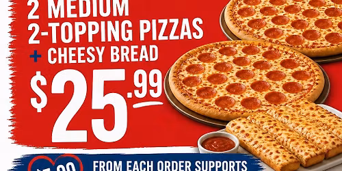 Cancer fundraiser Dominos 