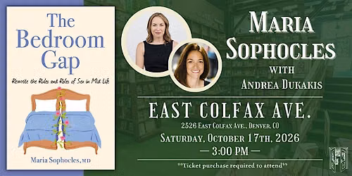 Maria Sophocles with Andrea Dukakis Live at Tattered Cover Colfax