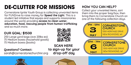 2026 FunDrive IGNITE Youth - DONATE YOUR UNWANTED ITEMS