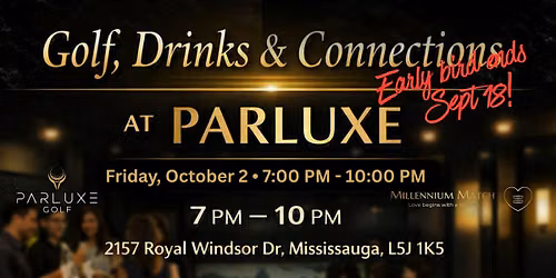 Golf, Drinks & connections - Singles Mixer