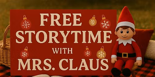 Story time  with Ms.claus at the park