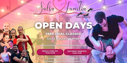 Gratis Open Dagen | Free Open Days | Salsa & Bachata in Tilburg