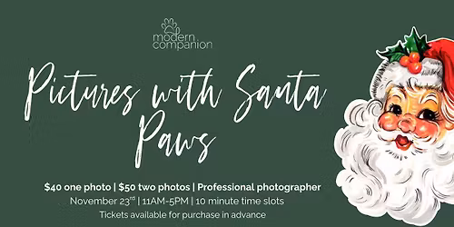 Pictures with Santa Paws