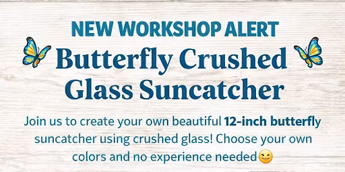 Butterfly Crushed Glass Suncatcher