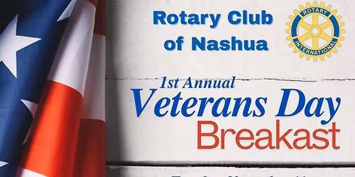 Rotary Club of Nashua Veterans Day Breakfast
