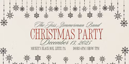 The Jess Zimmerman Band Christmas Party