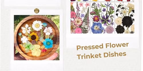 Pressed Flower Trinket Dish 