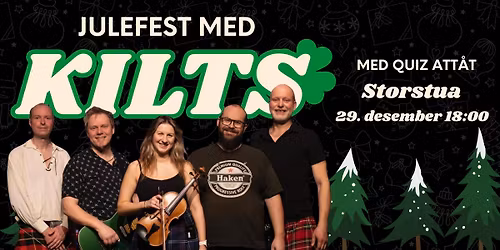 Julefest med KILTS med quiz att\u00e5tt