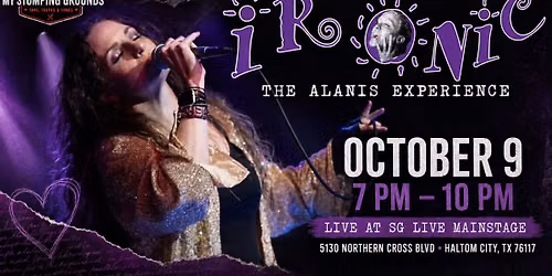 Ironic: The Alanis Experience LIVE at My Stomping Grounds