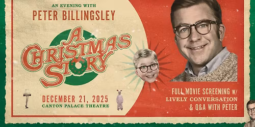 An Evening With Peter Billingsley: Film Screening & Lively Conversation & Q&A