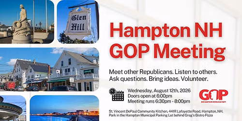 August 2026 - Hampton NH GOP Meeting