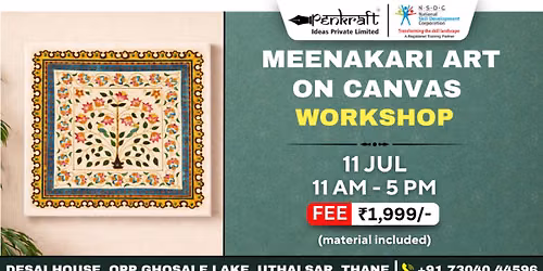 Meenakari Art on Canvas Workshop